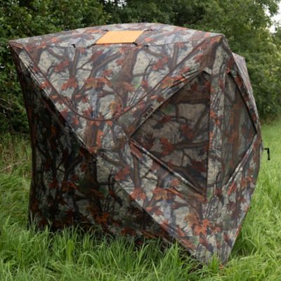 Image showing  3-Person Tag Out Portable Hunting Blind, Pop-Up Hub Blind, Bloodtrail Woodland