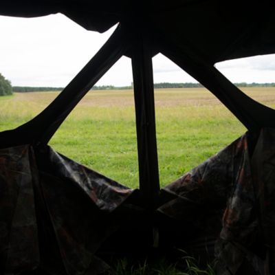 Image showing  3-Person Tag Out Portable Hunting Blind, Pop-Up Hub Blind, Bloodtrail Woodland