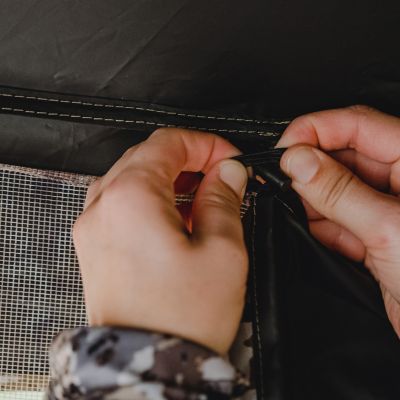 Image showing 6 th Barronett Blinds 2-Person Big Mike Portable Hunting Blind, Tall Hub Blind, Crater Thrive