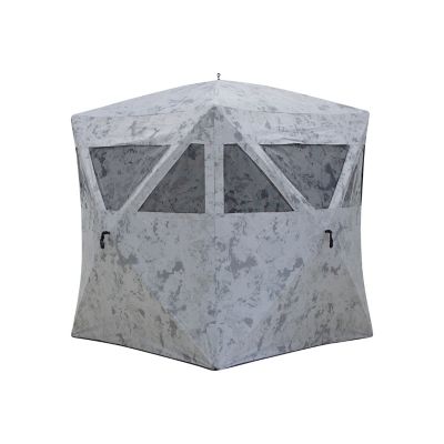 Barronett Blinds 2-Person Radar Portable Hunting Blind, Pop-Up Hub Blind, Crater Cold