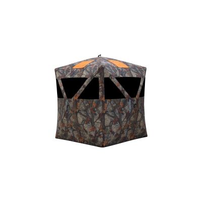 Barronett Blinds Road Runner, Portable Hunting Blind, Pop-Up Hub Blind, 2-Person, Bloodtrail Woodland, RR200BT