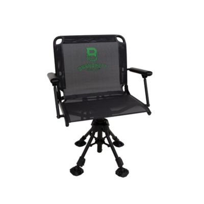 Barronett Blinds 360 Deluxe Wide Chair, Silent 360-degree Swivel Hunting Chair, Extra-Wide, Adjustable Height, Black, BC107
