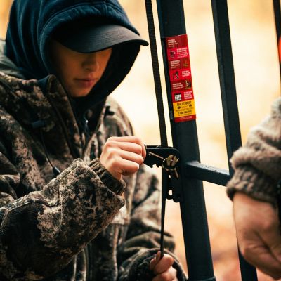 Image showing 8 th Rivers Edge Lockdown 21 ft. Wide 1-Man Ladder Stand