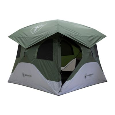 Gazelle T4 4-Person Quick Assembly Portable Hub Tent Redesign the rainfly, move the entry to a side and not a corner and man