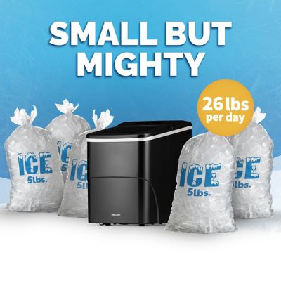 Image showing  26 lb. Ice/Day Countertop Portable Ice Maker, Intuitive Control, Large or Small Ice Size