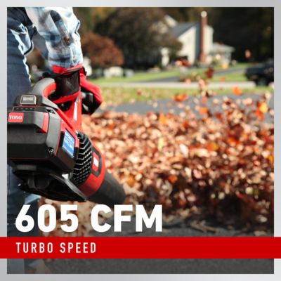 Image showing  60V MAX 605 CFM Brushless Leaf Blower - 4.0Ah Battery Included