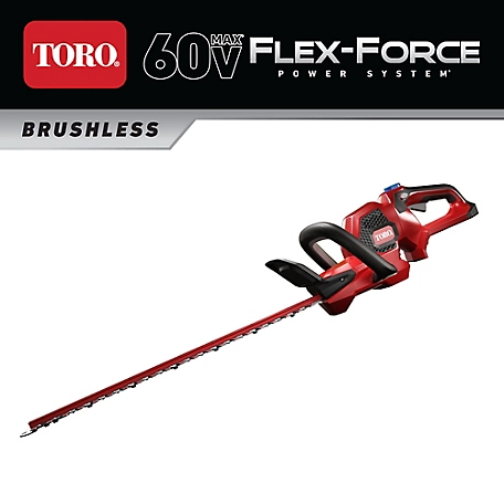 Toro 24 in. Flex-Force 60V MAX Lithium-Ion Cordless Hedge Trimmer, Bare-Tool