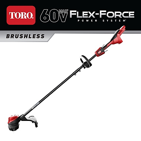 Toro 15 in. Cordless 60V Max Lithium-Ion Brushless String Trimmer, Battery and Charger Not Included