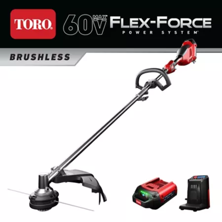 Toro 16-inch 60V 2.5Ah Cordless Hooded Trimmer String Trimmers