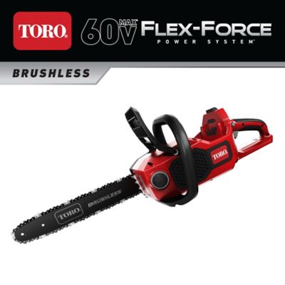 Toro 16 in. 60V Cordless Flex-Force Max Lithium-Ion Chainsaw, Tool Only, 51850T