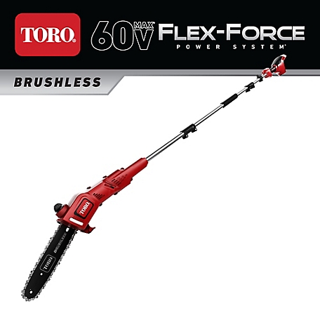 Toro 10 in. 60V Cordless Max Lithium-Ion Brushless Pole Saw - Tool Only