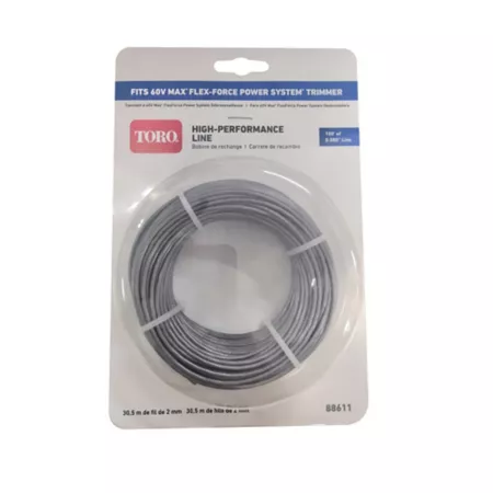 Toro 0.08 in Replacement Trimmer Line 100 ft for 14 in./16 in 60V Trimmers Trimmer Lines Spools & Blades