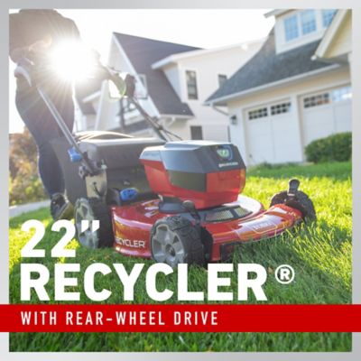 Image showing  60V MAX* 22 in. Recycler with Personal Pace Lawn Mower - 6.0Ah Battery Included
