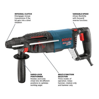 Image showing  1 in. SDS-Plus Rotary Hammer, D Handle Bulldog Xtreme
