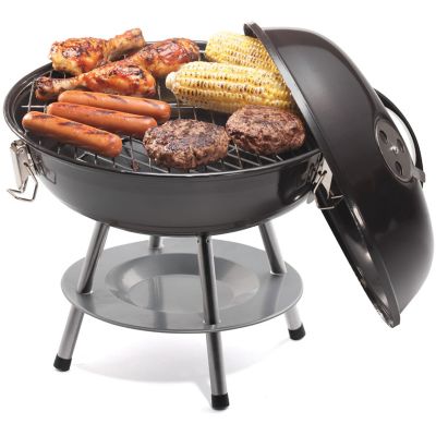 Image showing  14 in. Portable Charcoal Grill in Black