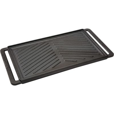 Image showing  Reversible Cast Iron Grill and Griddle Plate