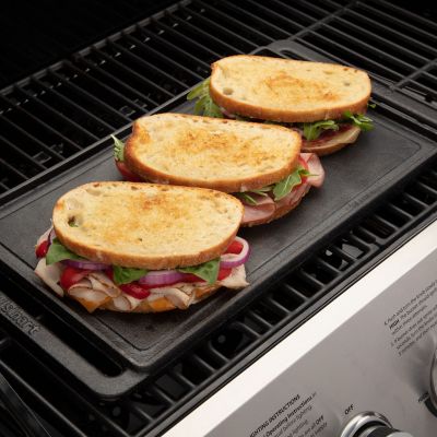 Image showing 5 th Cuisinart Reversible Cast Iron Grill and Griddle Plate