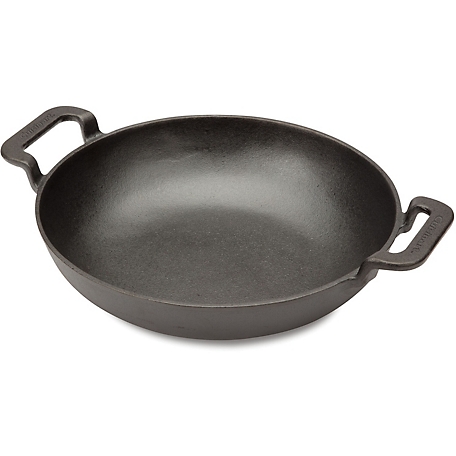 Cuisinart 10 in. Cast-Iron Wok for Grill, Campfire, Stovetop or Oven