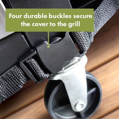 Image showing  60 in. Heavy-Duty Rectangular Grill Cover, Black