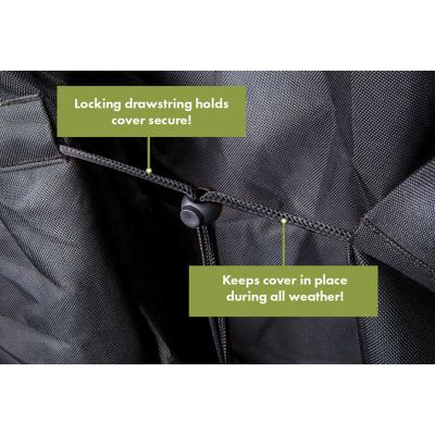 Image showing  60 in. Heavy-Duty Rectangular Grill Cover, Black