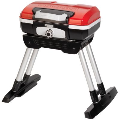 Image showing  1-Burner Petit Gourmet Portable Outdoor LP Gas Grill with VersaStand, 5,500 BTUs, 150 sq. ft.