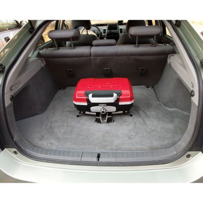 Image showing 8 th Cuisinart 1-Burner Petit Gourmet Propane Gas Portable Tabletop Outdoor Grill, 5,500 BTUs, 145 sq. in., Red/Black