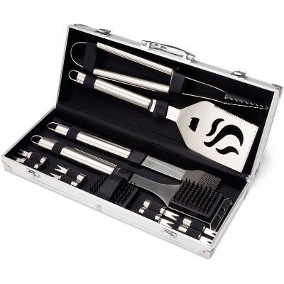 Image showing  Deluxe 14 pc. Stainless Steel Grill Tool Set