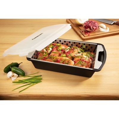 Image showing 9 th Cuisinart Marinade and Grilling Basket Set