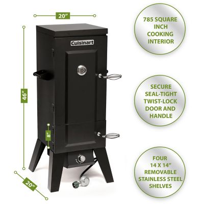 Image showing  784 sq. in. Vertical Propane Gas Smoker