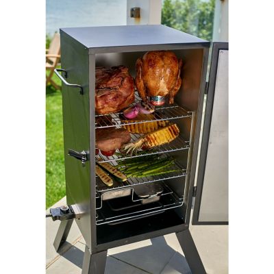 Image showing  548 sq. in. Vertical Analog Electric Smoker, 30 in., Black