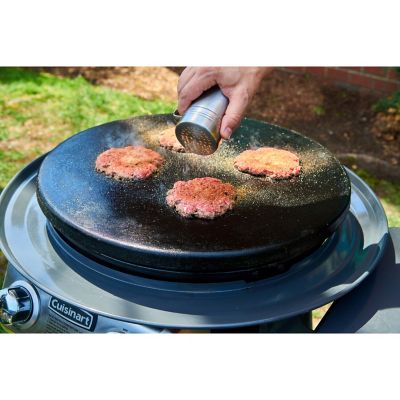 Image showing 7 th Cuisinart Smashed Burger Kit with Cast Iron Burger Press, Patty Papers, Shaker, and Turner