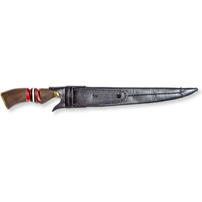 Image showing  Chef Versatile Traditional Stainless Steel Knife, 12 in., Red