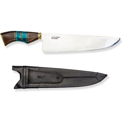 Brazilian Flame Chef Picanha Stainless Steel Knife, 10 in., Green