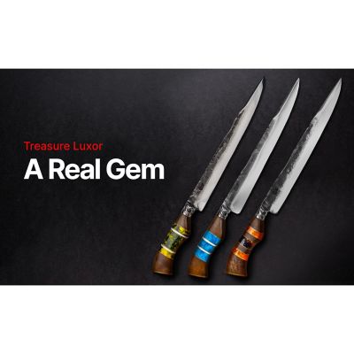 Image showing  Treasure Luxor Stainless Steel Knife, 10 in., Yellow