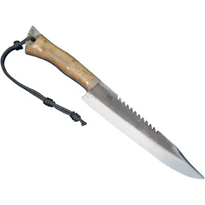 Brazilian Flame Hunter Bison Stainless Steel Knife with Full Tang Handle, 12 in.
