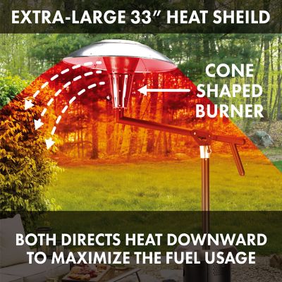 Image showing  Perfect Position Propane Patio Heater, 38,200 BTU