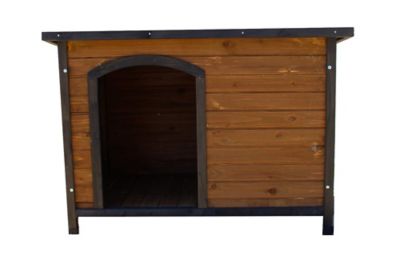 Image showing 6 th Zylina Large Cabin-Style Indoor/Outdoor Wooden Dog House