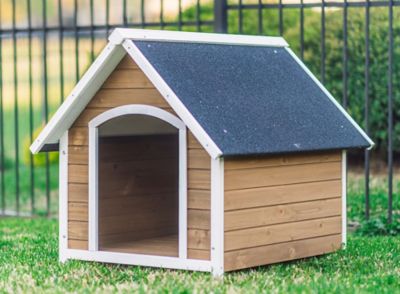 Zylina Country Lodge-Style Indoor/Outdoor Wooden Dog House