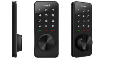 Alfred Black DB1 Smart Deadbolt Door Lock Z-Wave with Key