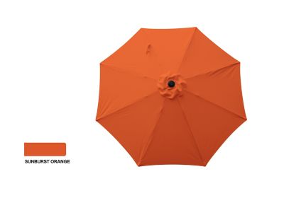 Bond 9 ft. Aluminum Market Umbrella, Sunburst Orange