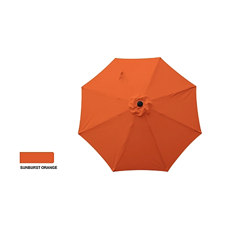 Bond 9 ft. Aluminum Market Umbrella, Sunburst Orange