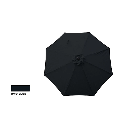 Bond 9 ft. Aluminum Market Umbrella, Raven Black