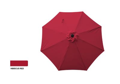 Bond 9 ft. Aluminum Market Umbrella, Hibiscus Red