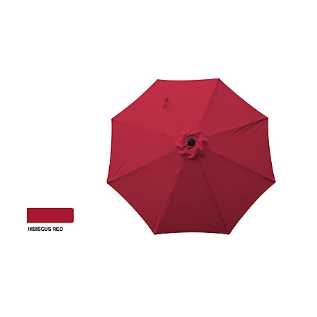 Bond 9 ft. Aluminum Market Umbrella, Hibiscus Red
