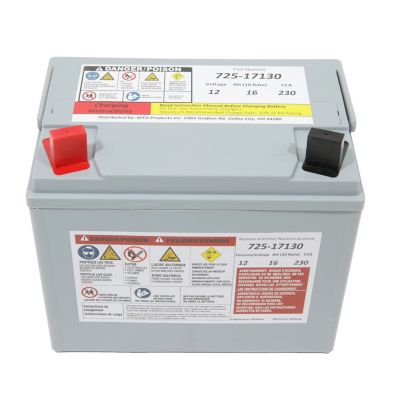Image showing  12V 230 CCA Absorbent Glass Mat OEM Replacement Battery, Fits Cub Cadet, Troy-Bilt and Craftsman