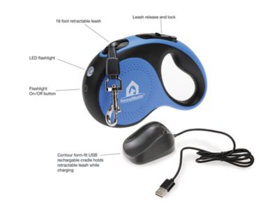 Image showing  Retractable Leash with USB Rechargeable Night Light, 16 ft.