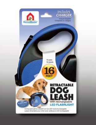 Image showing 7 th KennelMaster Retractable Leash with USB Rechargeable Night Light, 16 ft.