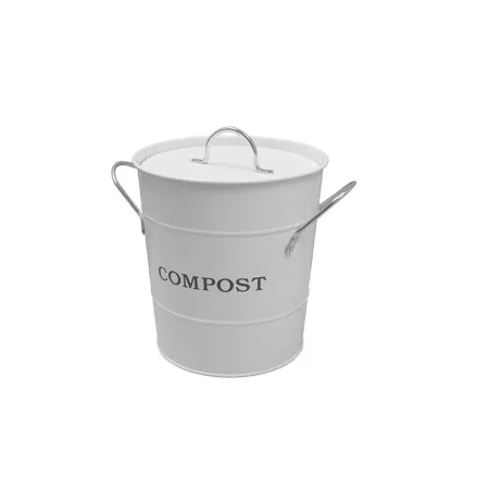 Exaco 0.8 gal 2-N-1 kitchen bucket white Composting