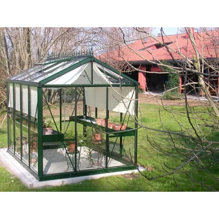 Exaco Royal Victorian VI 23 Glass Greenhouse 10 ft 2 in x 7 ft 9 in Green Hobby Greenhouses