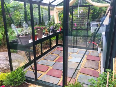 Image showing  10 ft. 2 in. L x 7 ft. 9 in. W Royal Victorian VI 23 Polycarbonate Greenhouse